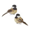 3.5 Inch Clip On Chickadee Bird Ornament (Set Of 2) -Battery Operated Candles Shop 4153305 raz