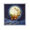 Flying Santa's Sleigh Lighted Canvas Print With White Wood Frame 19.5 Inch - From RAZ 2 Flying Santa's Sleigh Lighted Canvas Print With White Wood Frame 19.5 Inch - From RAZ -Battery Operated Candles Shop 4155100 lrge image