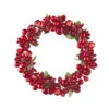 6.5 Inch Red Beaded Mini Wreath - Candle Ring NEW 2022 1 6.5 Inch Red Beaded Mini Wreath - Candle Ring NEW 2022 -Battery Operated Candles Shop 4210102