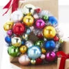 11 Inch Ball Wreath Ornament Multi Color - From RAZ New 2023 -Battery Operated Candles Shop 4220021 lifestyle ball wrea
