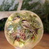 Chickadee Lighted Crackle Ball Battery Operated 6 Inch With Timer - NEW 2023 -Battery Operated Candles Shop 4224535 chick big