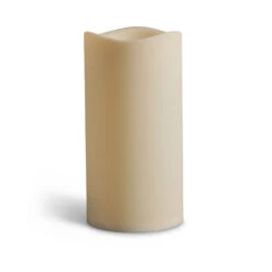 Large Outdoor Battery Operated Candle 6 X 12 - Timer - Batteries Included