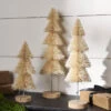 Natural Bottle Brush Trees Set Of 3 With Wood Base - New 2023 1 Natural Bottle Brush Trees Set Of 3 With Wood Base - New 2023 -Battery Operated Candles Shop 4316060 natural bottle brus