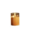 Gold Glass Flameless Candle 3 Inch X 4 Inch Ivory Pillar - Remote Ready 2 Gold Glass Flameless Candle 3 Inch X 4 Inch Ivory Pillar - Remote Ready -Battery Operated Candles Shop 4324000
