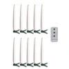 6 Inch Clip On Lighted Candles Set Of 10 - Remote Included -Battery Operated Candles Shop 4324035