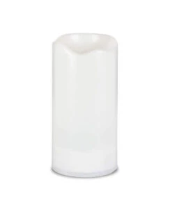 Solar Outdoor White Resin Candle 3 X 6 Inch - Heavy Weighted Base 6 Solar Outdoor White Resin Candle 3 X 6 Inch - Heavy Weighted Base -Battery Operated Candles Shop 4494 white solar