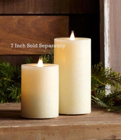 Simplux LED Designer Candle Ivory Flat Top - Moving Flame 3.5x5