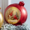 Lighted Musical Snow Globe With Cardinals Ornament - 6.25 Inch -Battery Operated Candles Shop 68565 melrose water snow globe