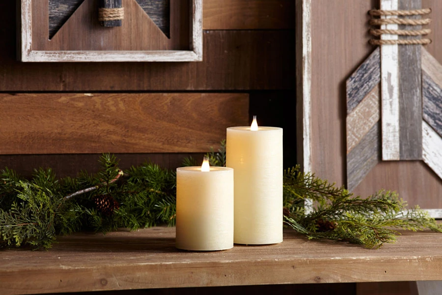 Simplux LED Designer Candle Ivory Flat Top - Moving Flame 3.5x7 4 Simplux LED Designer Candle Ivory Flat Top - Moving Flame 3.5x7 - Image 2