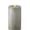 Moving Flame Candle 7 Inch Grey Flat Top Chalk Finish Timer - Remote Ready 2 Moving Flame Candle 7 Inch Grey Flat Top Chalk Finish Timer - Remote Ready -Battery Operated Candles Shop 7 inch grey