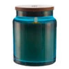 LIGHTLi Moving Flame Blue Glass Jar Candle - 4 X 5.5 Inch Remote Ready -Battery Operated Candles Shop 71359 lightli blue jar candle