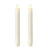 Remote Control 8 Inch Ivory Moving Flame Taper Candle Set - 2 -Battery Operated Candles Shop 8 inch taper candle set 2