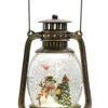 Bronze Hurricane With Frosty The Snowman Lighted Water Lantern - 11 Inch 2 Bronze Hurricane With Frosty The Snowman Lighted Water Lantern - 11 Inch -Battery Operated Candles Shop 80784