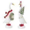 Christmas Goose Figurine Set Of 2 Assorted Resin 9.5 - 10 Inch 2 Christmas Goose Figurine Set Of 2 Assorted Resin 9.5 - 10 Inch -Battery Operated Candles Shop 86833