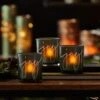 JOY Set Of 3 Glass Candle Holders - NEW 2023 -Battery Operated Candles Shop 90367 30