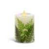 Luminara 4.5 Inch Fern Decal Moving Flame Pillar Remote Ready 2 Luminara 4.5 Inch Fern Decal Moving Flame Pillar Remote Ready -Battery Operated Candles Shop 994086