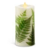 Luminara 6.5 Inch Fern Decal Moving Flame Pillar Remote Ready 2 Luminara 6.5 Inch Fern Decal Moving Flame Pillar Remote Ready -Battery Operated Candles Shop 994087