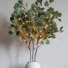 Electric Lighted Eucalyptus Branch 48 Bulb - 40 Inch -Battery Operated Candles Shop Eucalyptus Leaf Willow