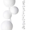 5.5 Foot Snowball Ball Garland -Battery Operated Candles Shop G4116126 main