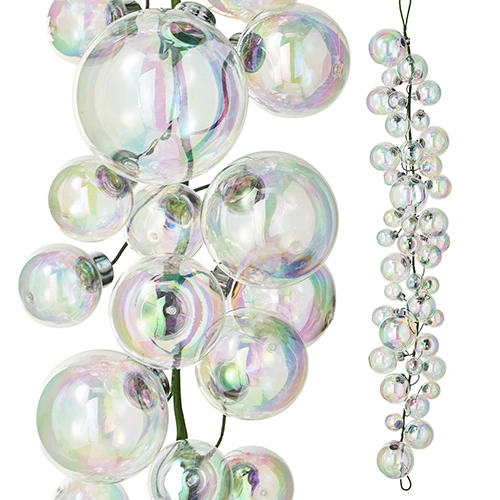 4 Foot Iridescent Ball Garland 3 4 Foot Iridescent Ball Garland