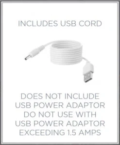 Bar Cart Santa White Glitter Lighted Water Lantern 9.75 -Battery Operated Candles Shop RAZ usb cord 7