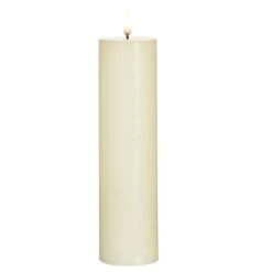 Uyuni 2.25 Inch X 9.75 Inch Ivory Pillar Candle - Remote Ready