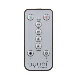 Uyuni 2.25 Inch X 9.75 Inch White Pillar Candle - Remote Ready -Battery Operated Candles Shop S4034520
