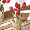 Real Touch Red Potted Tulips - 10.75 Inch 1 Real Touch Red Potted Tulips - 10.75 Inch -Battery Operated Candles Shop Untitled 10