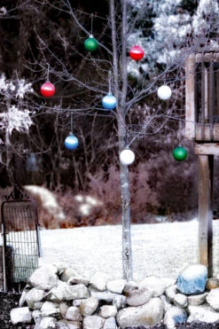 Illuminating White Outdoor LED Pulsing 5"" Globe - Battery Powered Light Sensor -Battery Operated Candles Shop WP500 WP510 WP560 WP580 snow 3