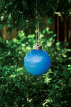 Illuminating Blue LED Pulsing 5"" Globe - Battery Powered Light Sensor -Battery Operated Candles Shop WP510 daylight