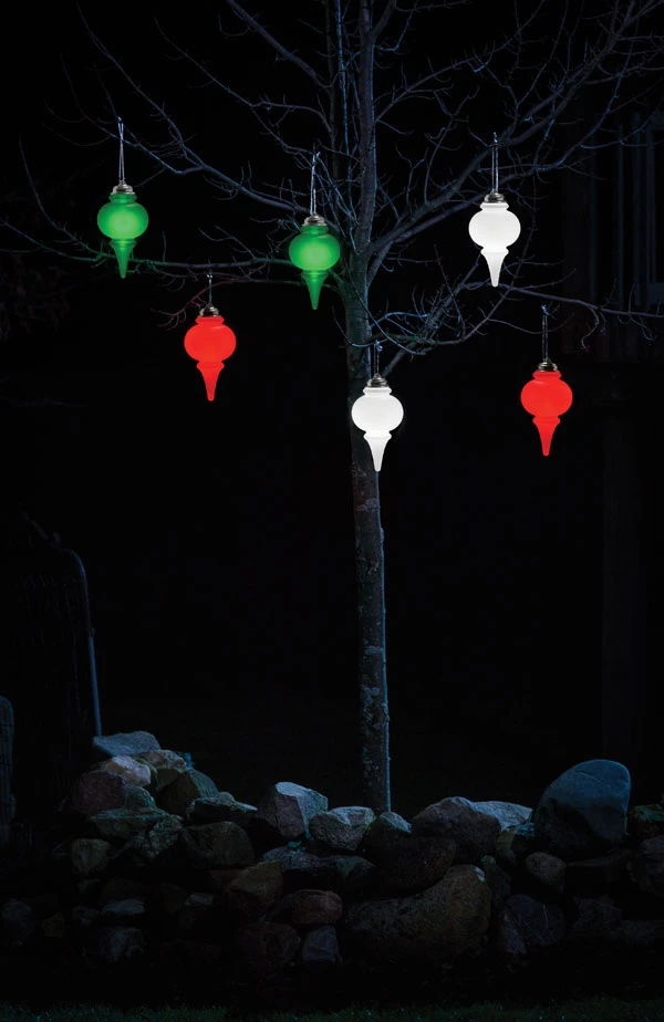 Illuminating Red Outdoor LED Pulsing 10" Finial - Battery Powered Light Sensor 5 Illuminating Red Outdoor LED Pulsing 10" Finial - Battery Powered Light Sensor - Image 3