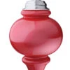 Illuminating Red Outdoor LED Pulsing 10" Finial - Battery Powered Light Sensor -Battery Operated Candles Shop WP680