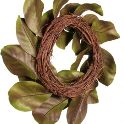 Magnolia Wreath - 16 Inch Candle Ring 7 Magnolia Wreath - 16 Inch Candle Ring -Battery Operated Candles Shop american best magnolia candle ring back