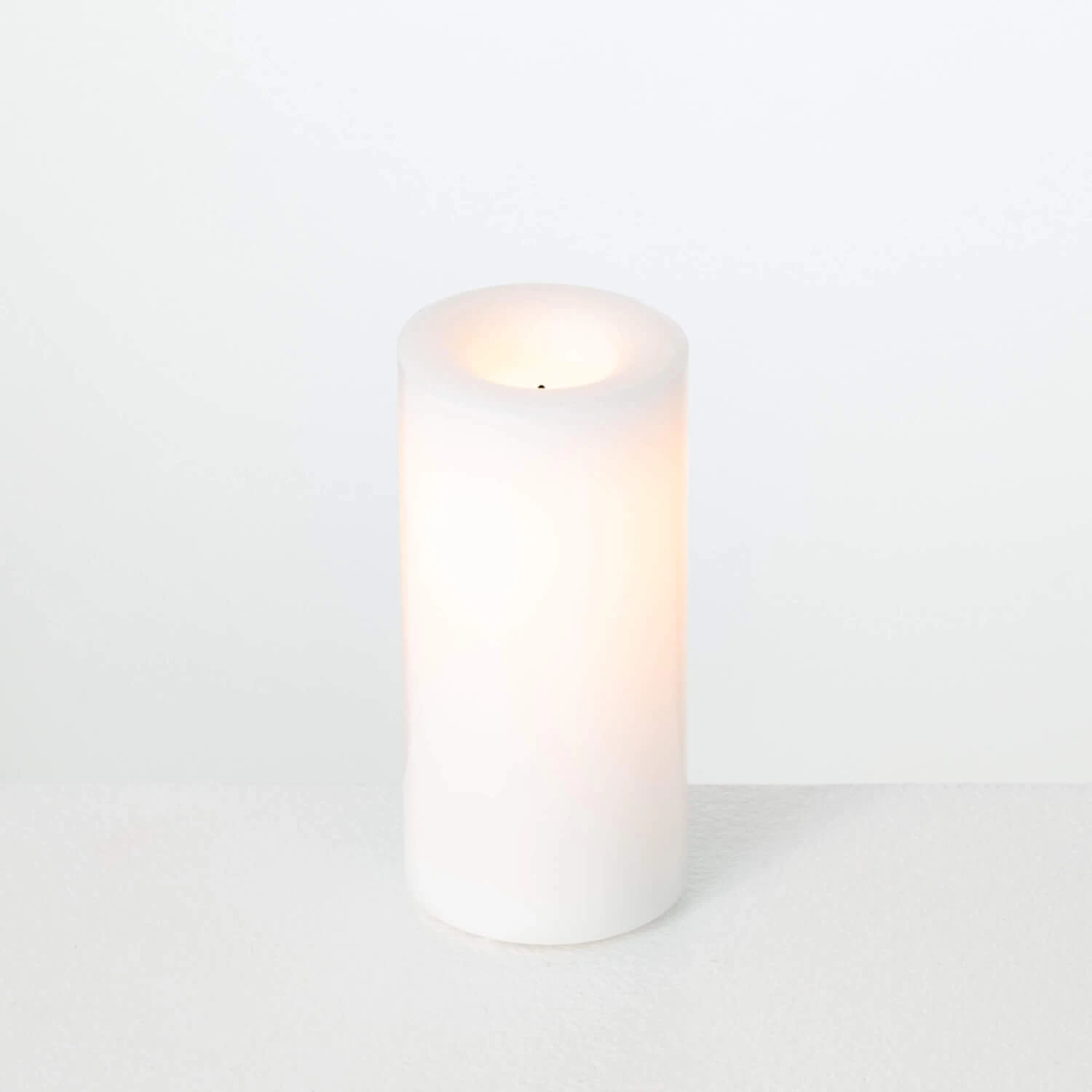 Outdoor All Weather WHITE Wax Candle 3 X 6 Inch With 5 Hour DUSK ON Timer 3 Outdoor All Weather WHITE Wax Candle 3 X 6 Inch With 5 Hour DUSK ON Timer
