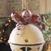 Metal Hanging Jingle Bell Ornament - 13.75 Inch RAZ 4015934 -Battery Operated Candles Shop bell hanging large
