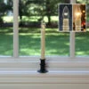 Ultra Bright Adjustable LED Cordless Window Candle Dual Sided Bulb - Timer - Matte Black Finish -Battery Operated Candles Shop black adjustable ivory taper 1