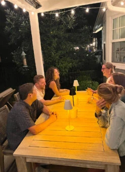 Rechargeable Cordless Table Lamp For Cafe Or Patio Dimmable White Metal Finish 8 Rechargeable Cordless Table Lamp For Cafe Or Patio Dimmable White Metal Finish -Battery Operated Candles Shop bug repel light 1