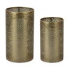 Metal Candle Holder Set Of Two 8 Inch Tall, 10 Inch Tall Bronze Color -Battery Operated Candles Shop candle holders main