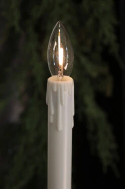 Remote Control 13.75 Inch Silver Candlestick With Battery Operated Candle - Remote Included -Battery Operated Candles Shop candlestick bulb