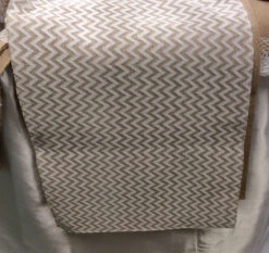 Chevron Table Runner 14 Inch X 72 Inch - Natural Jute -Battery Operated Candles Shop cheveron runner detail 3