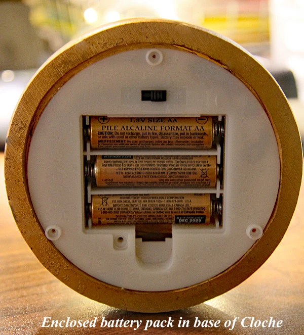 Glass Display Dome Cloche With 20 Suspended LED Fairy Lights 6.5 High 5 Glass Display Dome Cloche With 20 Suspended LED Fairy Lights 6.5 High - Image 3