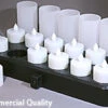 Rechargeable Flameless Tealight Warm White - Remote Control Set Of 12 -Battery Operated Candles Shop commercial rechargeable 1