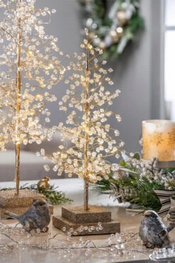 16 Inch Lighted Jeweled Acrylic Tree - 20 Lights -Battery Operated Candles Shop crystal trees lifestyle 1
