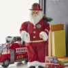 Firefighter Santa Healthcare Hero - 18 Inch NEW 2023 -Battery Operated Candles Shop firefighter santa