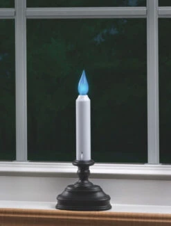 First Responder Window Candle Blue Or Contemporary White LED Bulb 9 First Responder Window Candle Blue Or Contemporary White LED Bulb -Battery Operated Candles Shop first responder candle blue