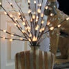 Lighted Natural Willow Branch - 60 LED's -Battery Operated Candles Shop full image natural willow