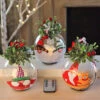 Remote Control 6.5 Inch Christmas Gnome Tealight Ornaments - Set Of 3 Assorted - Remote Included -Battery Operated Candles Shop gnome orn set