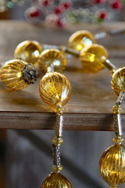 Battery Operated Twinkling Gold Mercury Glass LED String Lights 7 Battery Operated Twinkling Gold Mercury Glass LED String Lights -Battery Operated Candles Shop gold mercury string lights d