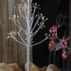 Battery Operated Tabletop Birch Tree - 160 Warm White LED Fairy Lights -Battery Operated Candles Shop gr flower tree