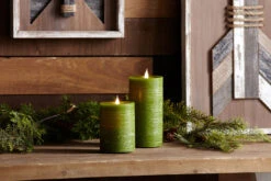 Battery Operated Candles Shop -Battery Operated Candles Shop green flat top simplux candles 1